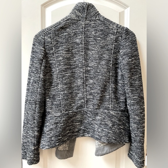 VINCE Tweed Texture Open Drape Jacket - Picture 5 of 7